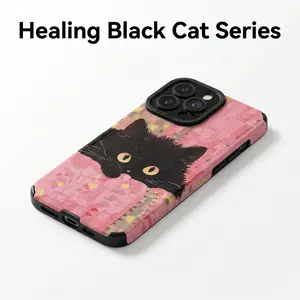 Cute Cat Pattern Full Protective Soft Phone Case for iPhone 17 16 15 Pro Max 14 13 12 XS