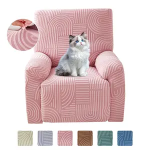 Recliner Chair Covers Lazy Boy Recliner Covers Stretch Couch Cover Slipcovers 1 Piece Furniture Protector with Elastic Bottom for Dog,Kids