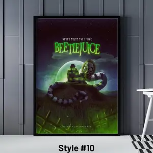 Beetlejuice 2024 Posters, Beetlejuice 1988 Poster Print, Beetlejuice Beetlejuice Poster, Beetlejuice Movie Poster, Tim Burton Movie