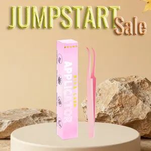 RITALASH Grip-Ready Tweezers for Lashes Clusters Tip Eyelash Tweezers for False Lashes Straight and Curved Eyelash Tweezers for Professional Artists Girls Women Beginners