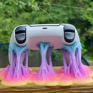 Glow in the Dark Controller Holder for PlayStation and Xbox with Vibrant Rainbow Design and Secure Grip Console Custom