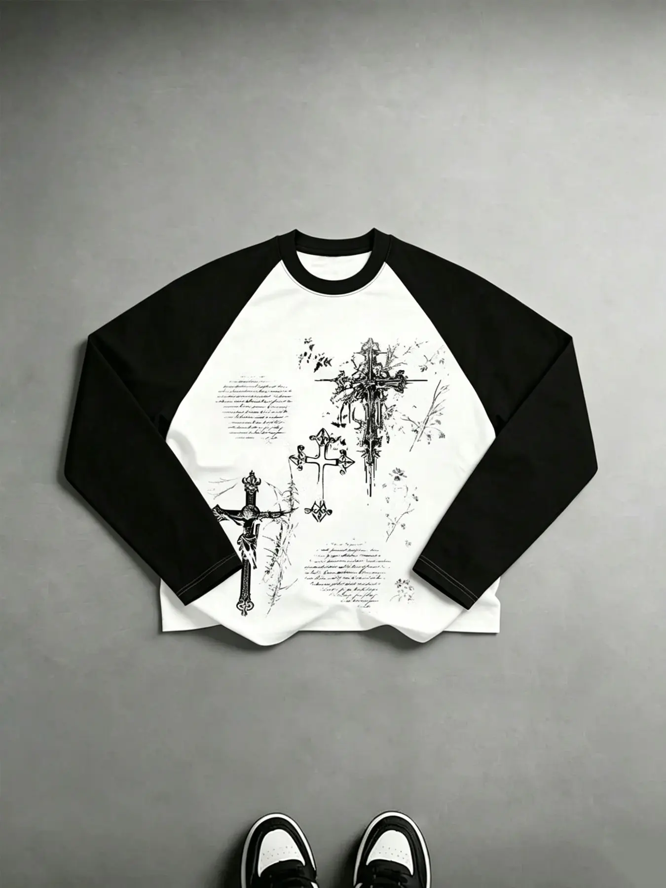 chrome hearts raglan long sleeve - TikTok Shop