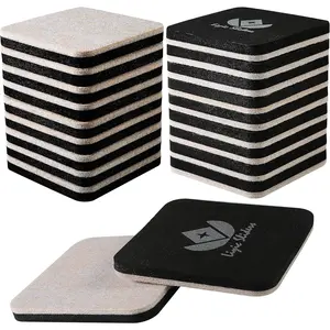 20 Pack 3in.Square Felt Sliders for Hard Surfaces - Heavy Duty Furniture Moving Sliders