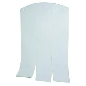 natura 9.4 x 14.2" Vinyl Door Flaps for Wooden Outdoor Dog Houses, Clear Plastic