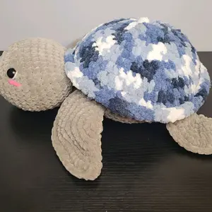 Large Handmade Crochet Sea Turtle