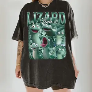 Tom Lizard Portrait T-Shirt,  Movie Hoppers Tom Lizard Shirt, Mabel Tanaka Ellen Bear, Vacation Trip Shirt