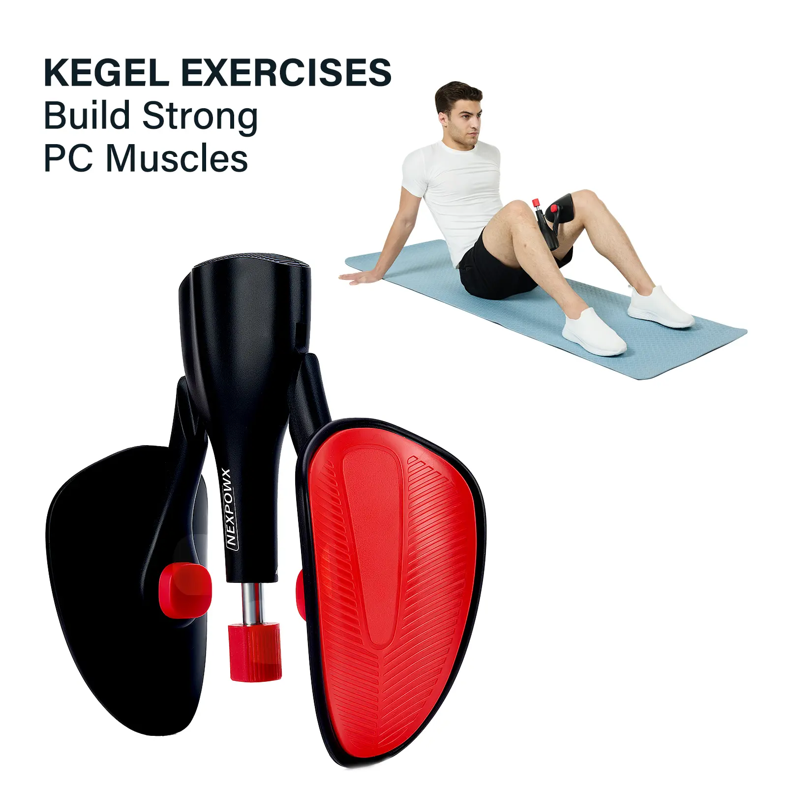Kegel Exercise Equipment Pelvic Floor Trainer Thigh & Leg Workout for Men Women Dual Spring Design Home Fitness Gift