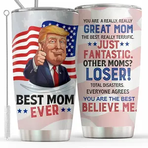 Gifts for Mom, Mother'S Day Gifts from Daughters, Sons - Valentines Day, Birthday Gift for Best Mom Ever Gift, New Moms, Mama Cup for Women, Wife - Funny Stainless Steel Tumbler Cup W/Straw & Lid Tatkuink