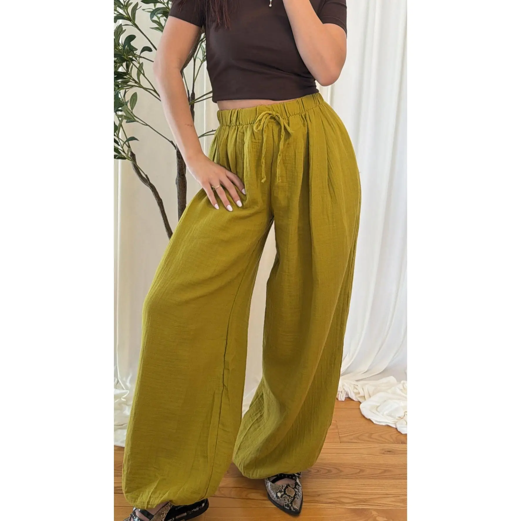 GREEN Parachute Pantolon