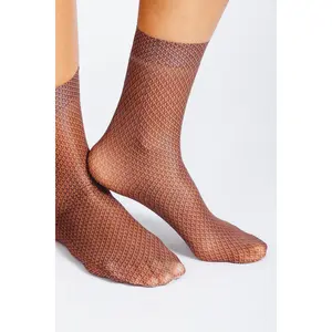 Ollie Patterned Nylon Ankle Sock