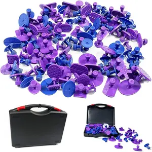 126 count Glue Tabs,Dent Puller Tabs,  Dent Removal Pulling Tabs,Paintless Dent Repair Tool,for Automobile Dent Repair Hail   with Toolbox