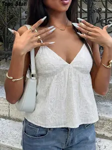 Women's Solid Color Strapless Top, Embroidered Blouse, Doll Dress, Summer Casual Essential, Lightweight Breathable Design, Elegance, Fitted