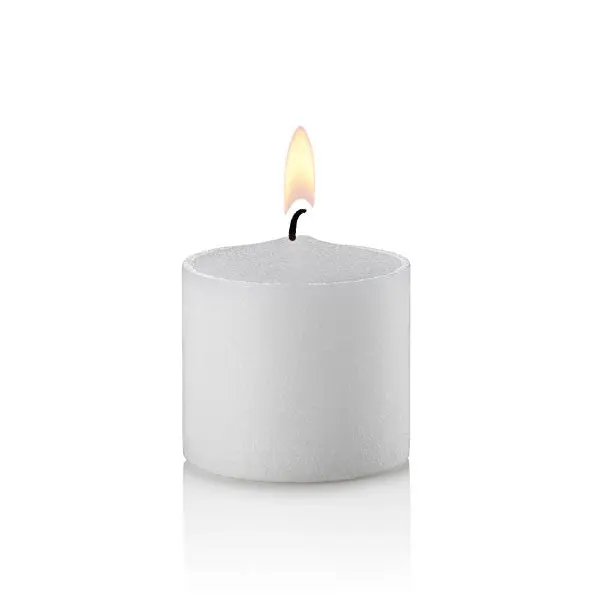 8 Hour White Votive Church Candles, Unscented, Set of 288