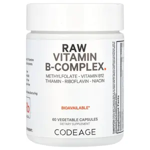 Codeage Raw Vitamin B-Complex, 60 Vegetable Capsules