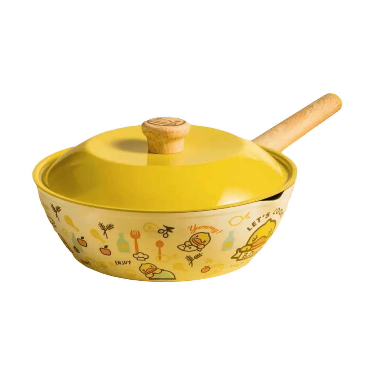 COOKER KING 32CM Non-stick Wok Pan for Stir Frying - Duck Design, Gas & Induction Cooktop Compatible COOKER KING 32CM Non-stick Wok Pan for Stir Frying - Duck Design, Gas & Induction Cooktop Compatible