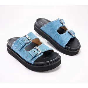 Marc Fisher LTD Leather or Suede Slide Sandals - Agusta2