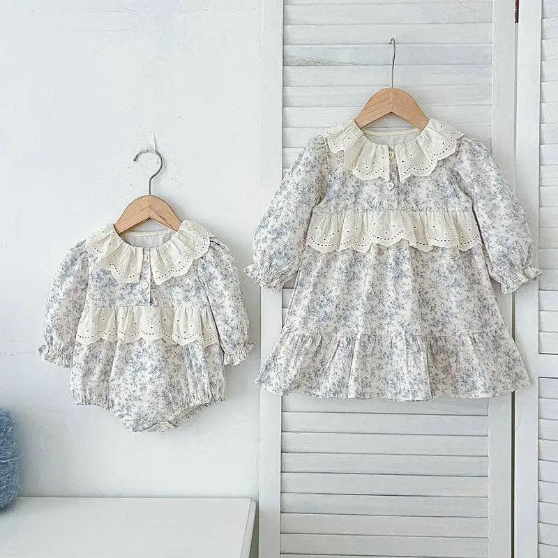 Baby Girl Romper and Toddler Dress  Vintage Floral Lace Outfit - TikTok  Shop