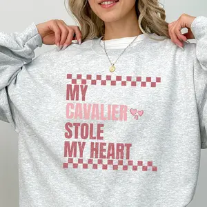 Cavalier King Charles Spaniel Sweatshirt, Funny Valentine Mama Mom Gift