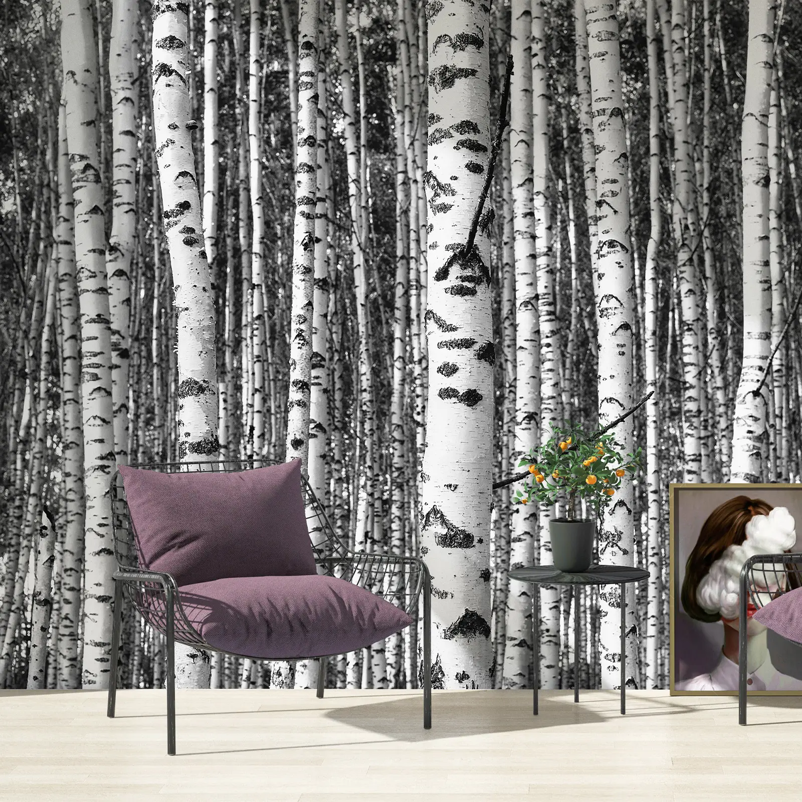 Zeeko Forest Atmosphere Wall Mural Collection, Premium Peel and Stick Tree Landscape Wallpaper for Bedroom Living Room Nursery Office Feature Wall Decor