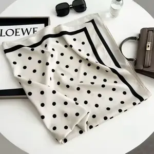 Women's 90x90 High-End Square Hijab, Hot Selling New Hijabi Fashion Headscarf