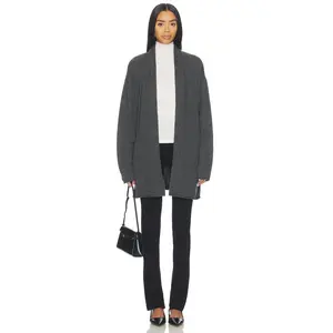 EAVES Biancka Oversized Core Cardigan in Grey