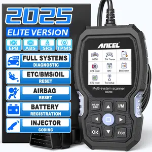 ANCEL TD700 OBD2 Scanner Fits for Toyota Lexus Scion Cars, Automotive Diagnostic Tool Full Systems with Reset Service, Full OBD2 Functions Car OBD2 Scanner Code Reader
