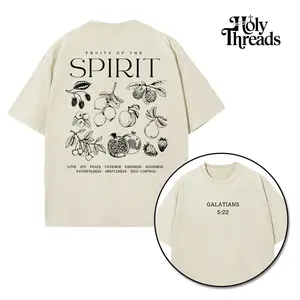 [Holy Threads] Fruits Of The Spirit Galatians 5:22 Unisex Washed T-shirt Vintage Tee Jesus Shirt Jesus Tee Christian Merch Christian Apparel God Apparel christian  bible  shirt