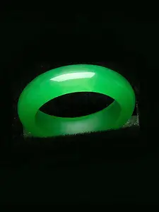 6mm Natural Stone Unisex Wedding Band for Women Men, Green Pink Yellow Jade-style Gemstone Thumb Ring Set, Solid Quartzite Fengshui Lucky Jewelry, Minimalist Healing Crystal Gift, Size 5-12