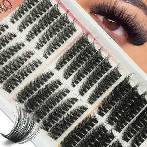 300pcs Mixed Volume Eyelash Set, 40D/60D/80D, 12-20mm, Dense Dcurl, False Lashes, Eyelash Extensions, Home Use, Wedding Makeup Tool, Gift Box Packaging