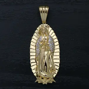 Virgin Mary Pendant - Gold