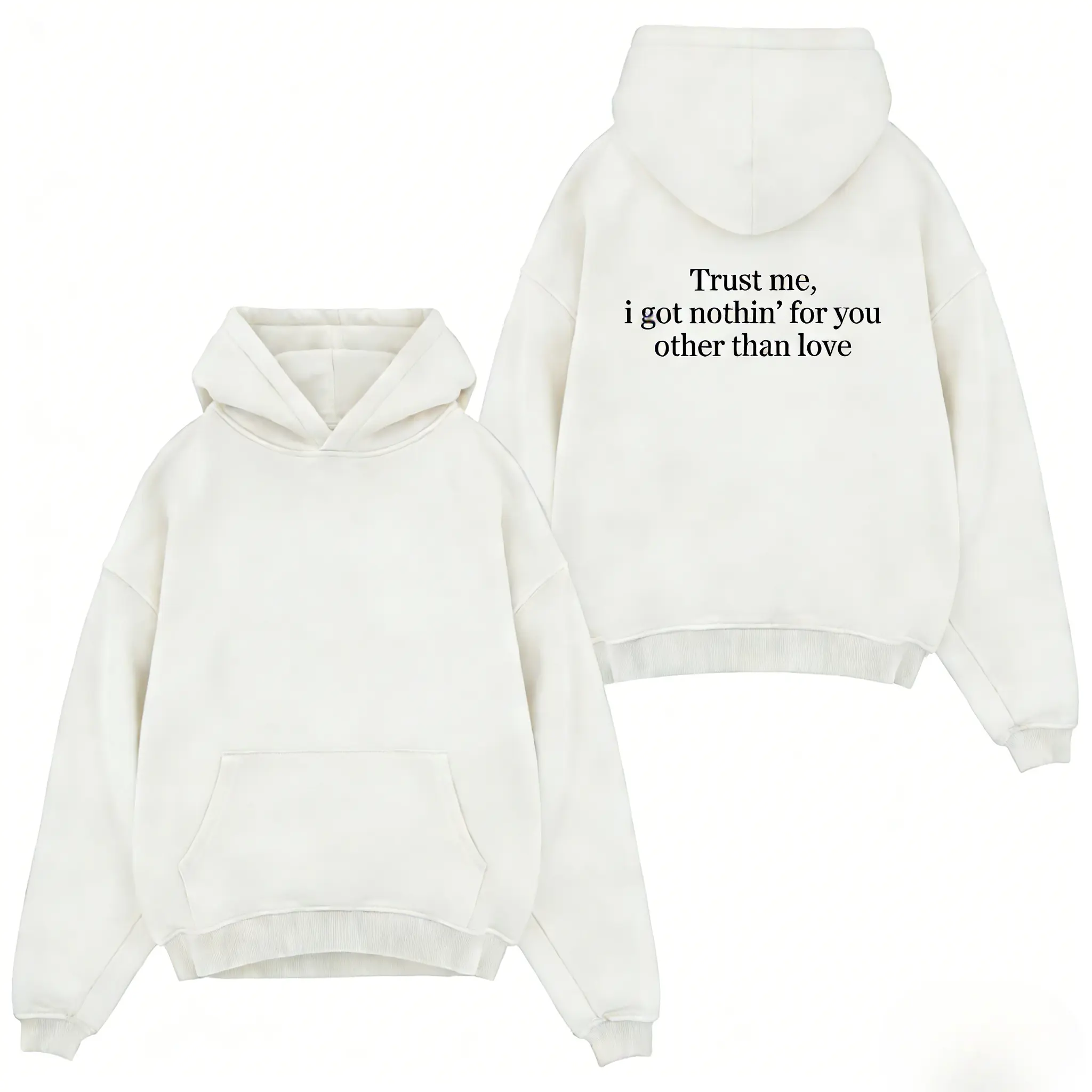 Lil Pe*p Trust Me I Got Nothing For You   Hoodie – Classic Rap Graphic Streetwear Apparel For Men And Women Love Sweatshirts