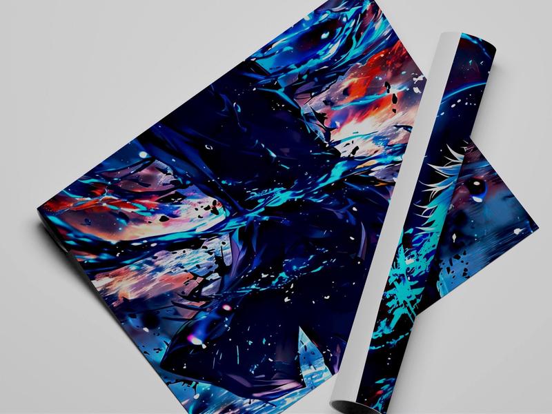 Satoru Gojo Jujutsu Kaisen Poster Manga Fan Print Anime Wall Art Cartoon Home Decor, Christmas Gift (Unframed)