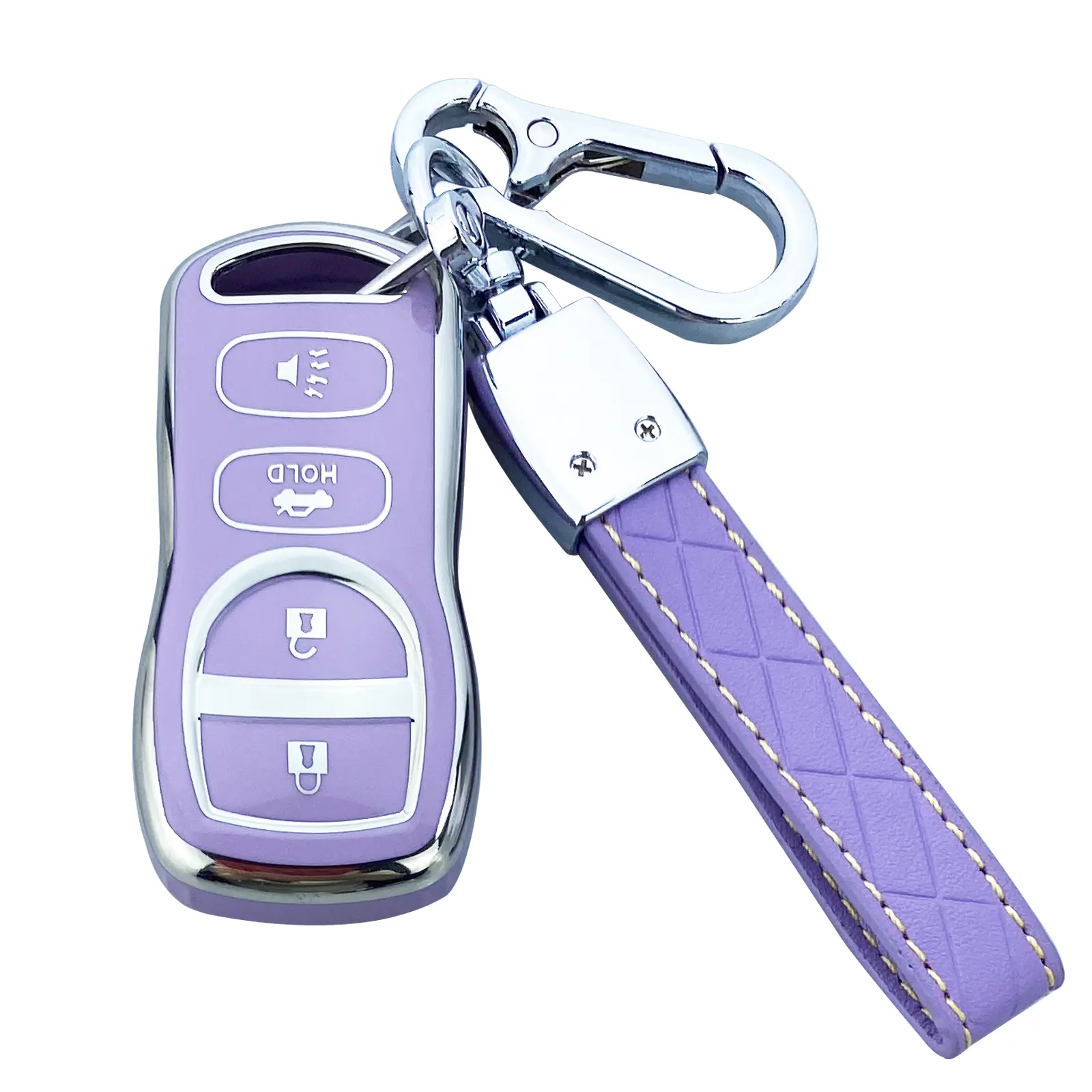 Car Key Cover Case, Key Fob Protector for Nissan Infiniti Pathfinder, Frontier, Murano, Titan, Xterra, FX35, FX45, QX4 - Automotive Car Interior Accessories, Car Key Covers
