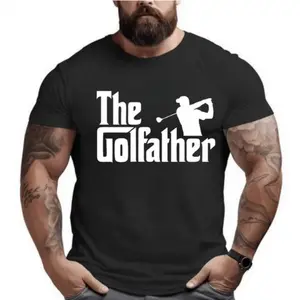 The Golfather Shirt, Funny Golf Dad Gift for Father Golf Lover Tee Golfer Graphic T-Shirt, Gift for Dad Husband Grandpa Golf Apparel Casual Unisex Comfortable Fit