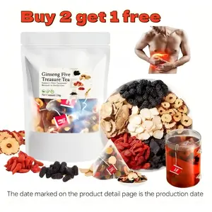 Kidney Tea Formula,Herbal Tea for Men & Women -Turmeric Kidney Health, Ginseng Five Treasure,RedDateWolfberry,ScentedTeafor Wellness，Turmeric,RedDateGoji,Ginseng& FloralTeaBagsforDetox&RelaxationNatural Beverage formula ginseng