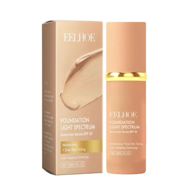 Eelhoe Foundation Makeup, 4 In 1 Eelhoe Foundation Makeup Discoloration, Flawless Makeup Hydrating Color Change Foundations Makeup Waterproof, Long-Lasting Moisturizing