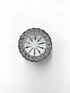 Silver-White Applique Floral Jianzhan with Lotus Base | Silver-White Tea Cup，Chinese culture,High-temperature firing,Handcrafted ceramic cup,Wine Glass, Kung Fu Cup,Drinkware