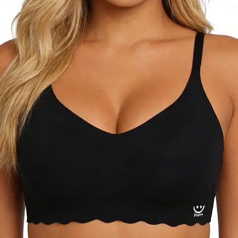New Small Size Slip-On Women's Bra, Seamless Adjustable Straps, Plain Color Versatile Comfortable Daily Bra, All Seasons Medium Support