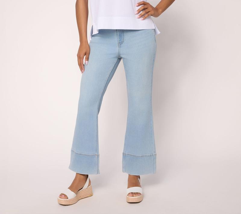 Martha Stewart Regular Signature Cropped Kick Flare Jeans