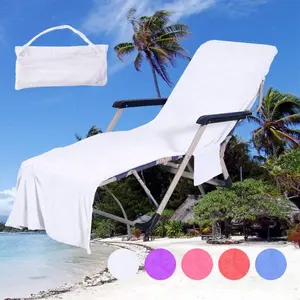 Quick-dry Beach Towel with Chair Cover & Handbag, 1 Count Lightweight Absorbent Beach Towel, Portable Sun Lounger Accessory for Travel, Hotel & Garden Sunbathing