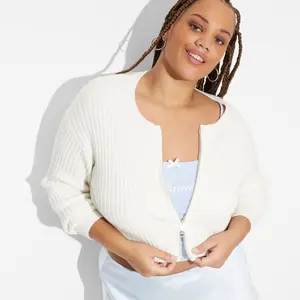 Women's Zip-Front Cardigan - Wild Fable