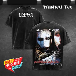 Retro Marilyn Manson t-shirt Antichrist Superstar Music Graphic Tee,Rock Music Lover Shirt, Vintage Band Shirts Casual Comfort Cotton Fabric Fit Top , Top Men's and Women's Clothing .