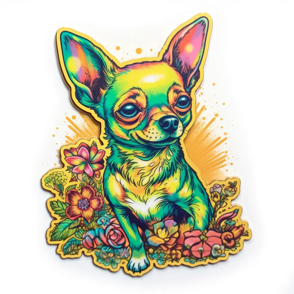 Chihuahua Dog Vinyl Decal Sticker for Car, Laptop, Tumbler and More. # 003663