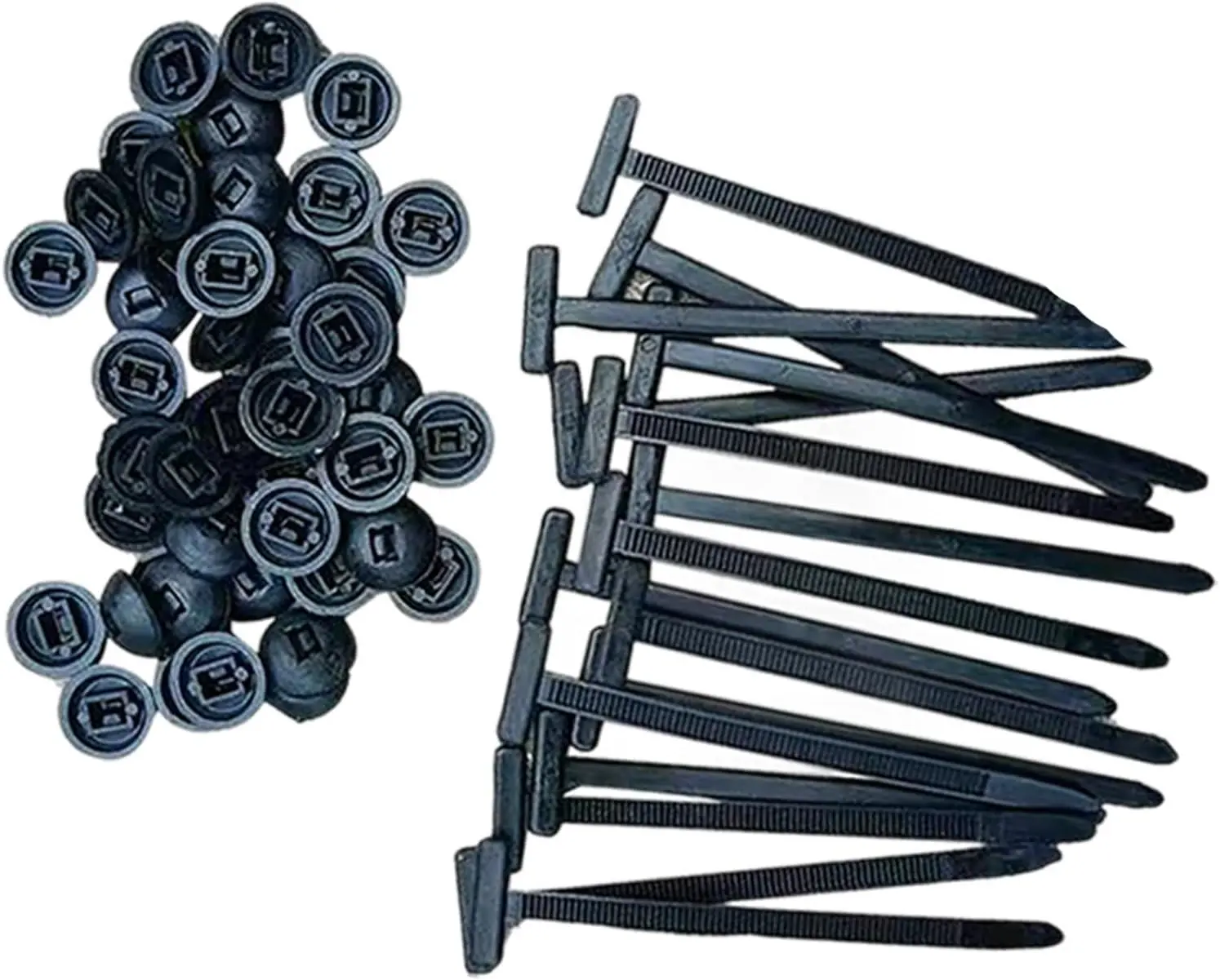 100Pcs Bulk Pack Recyclable Nylon Universal Zip Ties - Self-Locking Automotive Cable Tie Buckles, Secure Hold Flexible Colored Organizing Tool for Home Improvement Electrical Wires