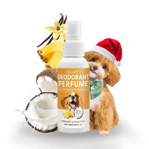 Pet Odor Eliminator Coconut and Pineapple Scent, Christmas Gift 50ML, Pet Perfume, Freshening Spray, Ideal for Pets