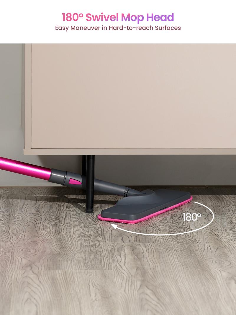 Schenley 18-in-1 Steam Mop with Detachable Handheld Steamer for Walls, Floors, Tiles, Tackles Grease & Sticky Messes, Includes Multiple Accessories Cleaning Tools Cleaning Set