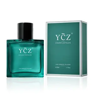 YCZ Jade Breeze Unisex Eau De Parfum, 50ml Ocean Fresh Premium Aromatic Woody Cologne with Bergamot, Coconut, Amber, Bold Arabian Fragrance, Luxurious Gift for Him & Her