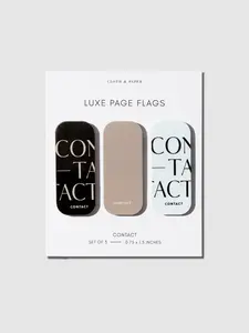 Luxe Transparent Page Flag Sticker Trio for Labeling Planners