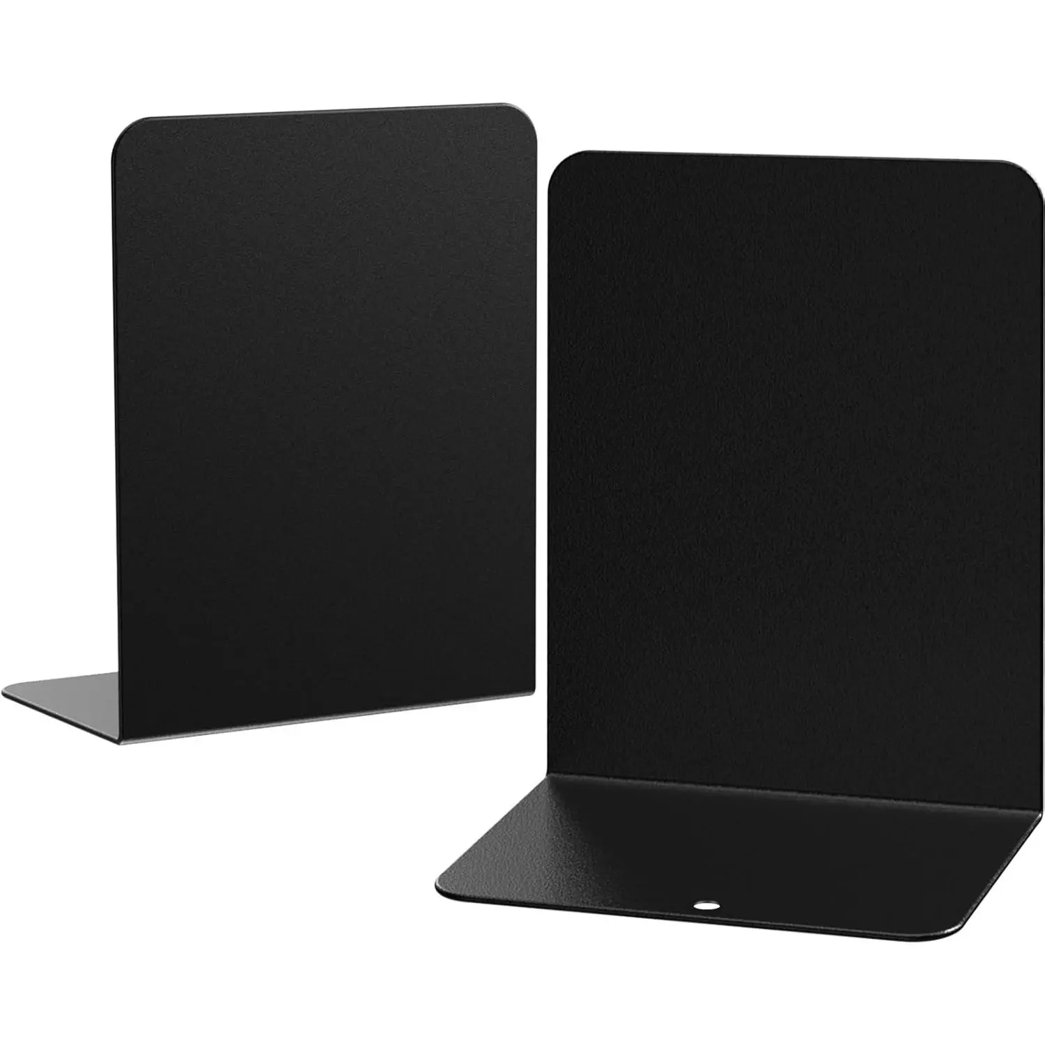Book Ends, 2 count Metal Bookend for Shelves, Bookends for Heavy Books, Book Holders for Shelves, Desk Organizers, Book Dividers for Office, School, Bookstore,