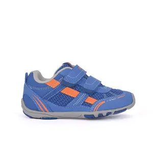 Pediped Jayce Speed Flex  Blue Kids Shoes with Breathable Mesh Secure Straps & Flexible Grippy Sole for Healthy Foot Development